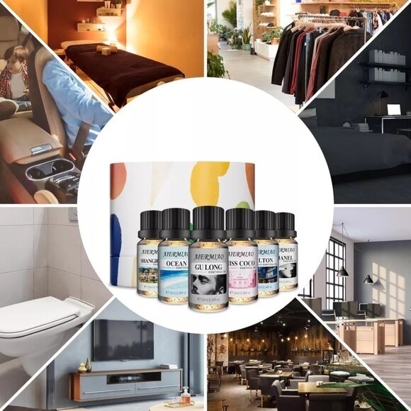 Aiermiao Aromatherapy Essential Oil Moisturizing Set 6 x 10ML Conceptual Scent - Picture 2 of 9